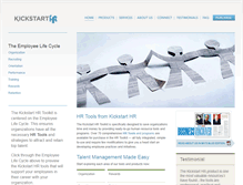 Tablet Screenshot of kickstarthr.com